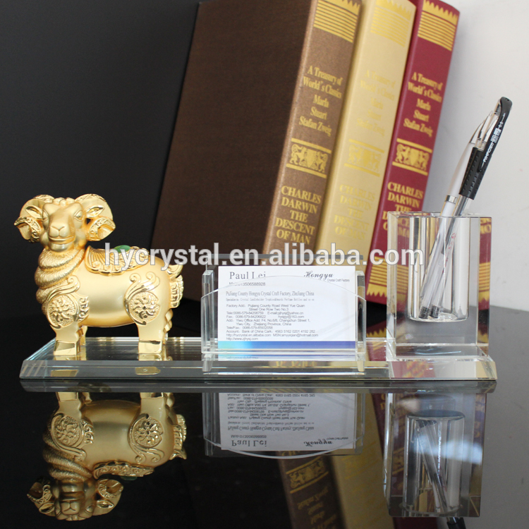 High-grade crystal gifts office desk stationery set