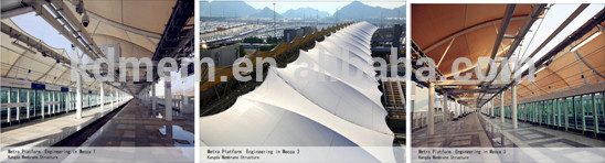 tent and awning fabric membrane structure natatorium PVDF PTFE material