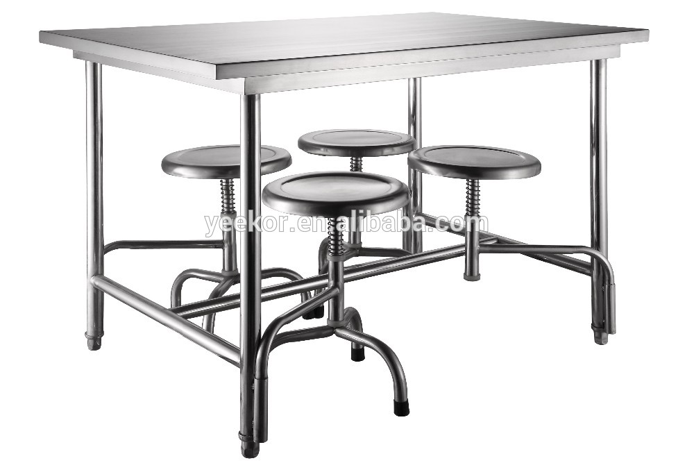 stainless steel canteen table commercial restaurant school fast food table