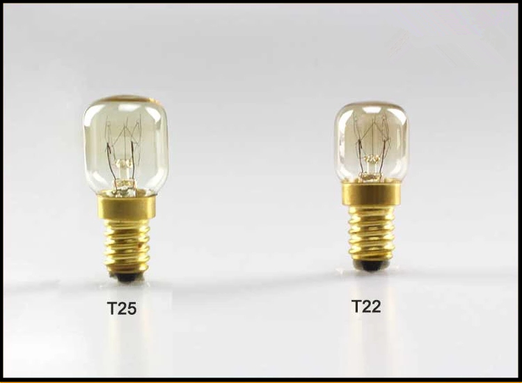 T22 indicator oven light bulb 15w e14 240v 300 degree heat resistant lamp microwave oven bulb