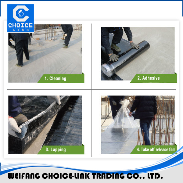 Self-adhesive bituminous waterproofing membrane for roofing