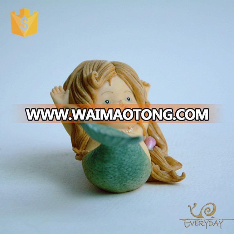 Wholesale Promotion Item Resin Miniature Figurines Statues Sale Mermaid Statue