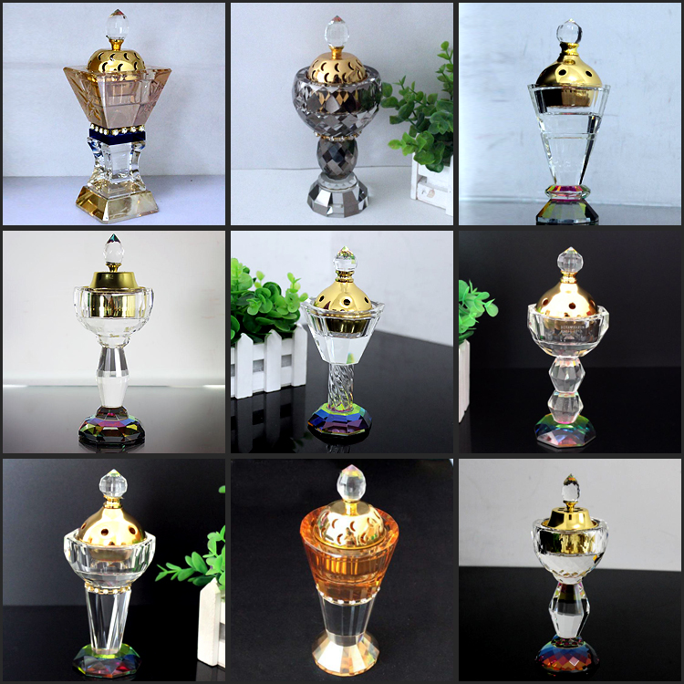 clear crystal chinese incense burner for sale