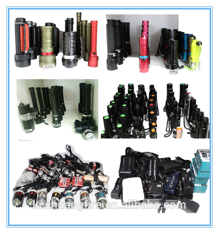 Best durable led waterproof hunting scuba torch underwater 100 meter diving flashlight from china