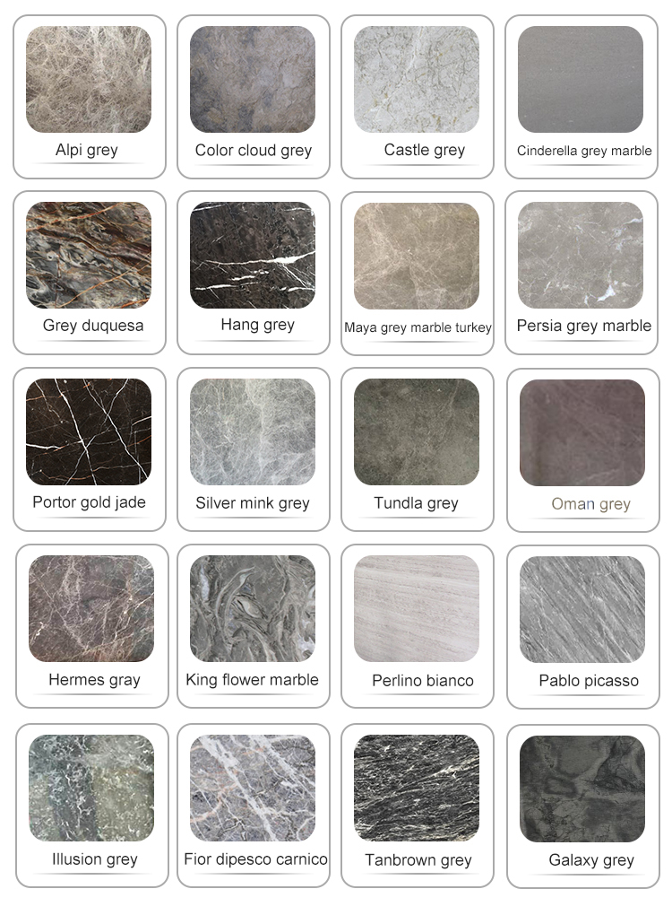 Hot sale Athena Grey Marble tile bathroom wood look marble floor tile type installing marble wall tile