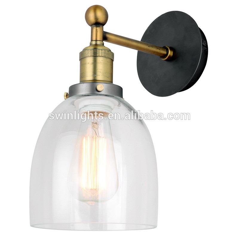 Indoor industrial glass wall lamp IW06