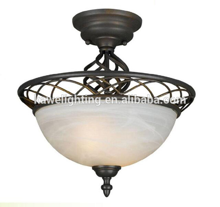 UL ETL Certification Glass lampshade Hanging Ceiling Lamp Fixture for Cafe/hotel