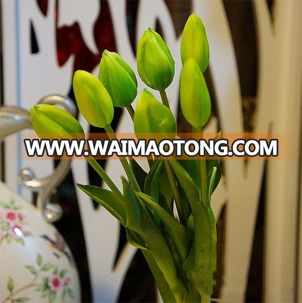 Hot sale real touch artificial tulip bouquet for home decoration