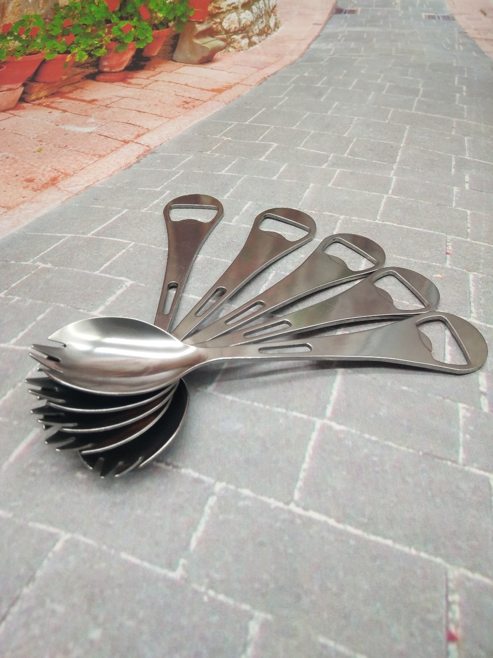 spoon fork bottle opener multifunctional patented beer spoon in stock for instant shipping