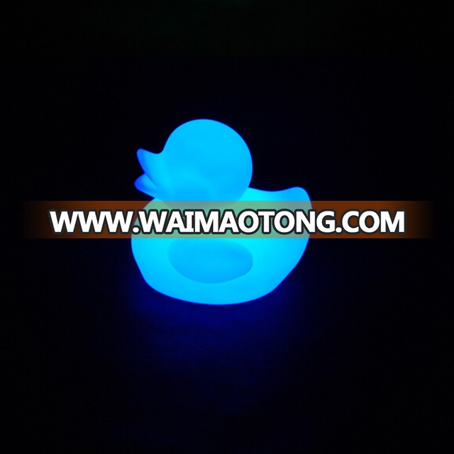 Duck shape rechargeable battery power color changing led night light