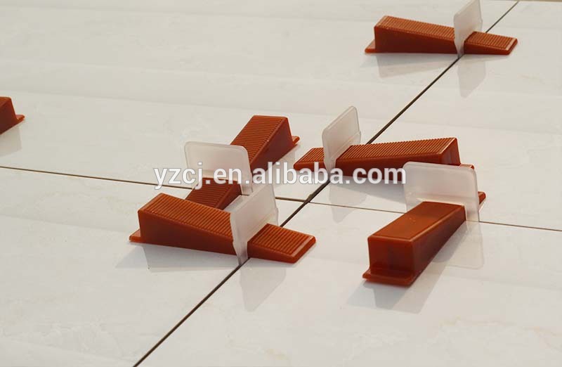 plastic tile leveling system wedges and clips