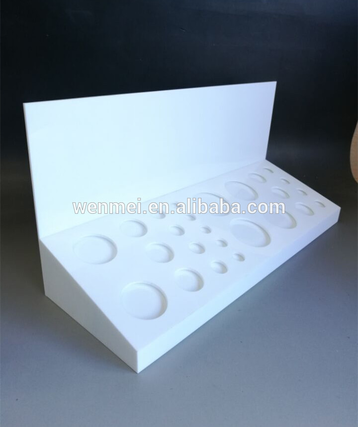 Elegant acrylic cosmetic display counter