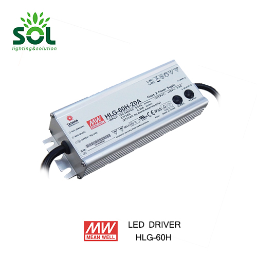 Meanwell HLG-100H-20 Constant Current 100W 20V LED Driver