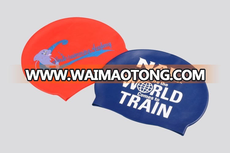 professional silicone swimming cap manufacturer custom logo adult kid size silicone swim cap