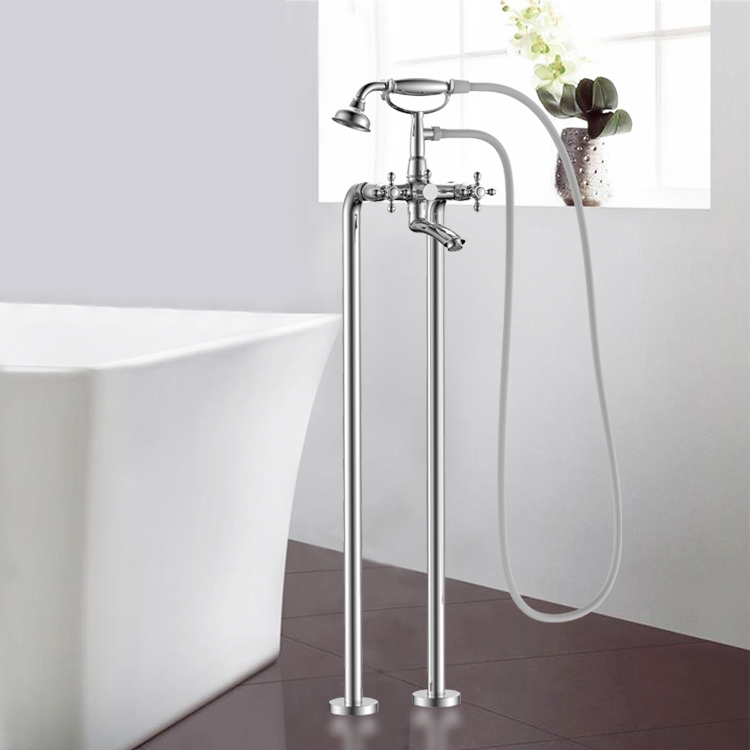 Telephone design floor mounted freestanding bathtub faucet with good price