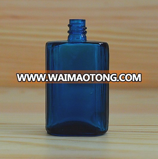 Stock rectangle glass dropper bottle with child and tamper evident cap