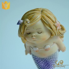 Original Design Outdoor Statue/Miniature Garden Ornament Mermaid Baby Figurine Decoration For Home