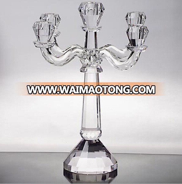 hot sale beautiful luxury crystal candle holder