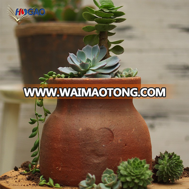 China direct sale custom flowerpots wholesale succulent cactus container pottery round personality cheap plants flower pot