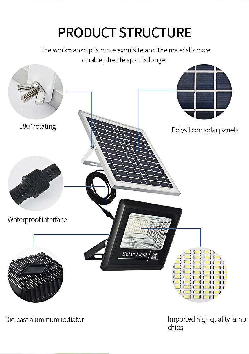 LED Solar Flood Light