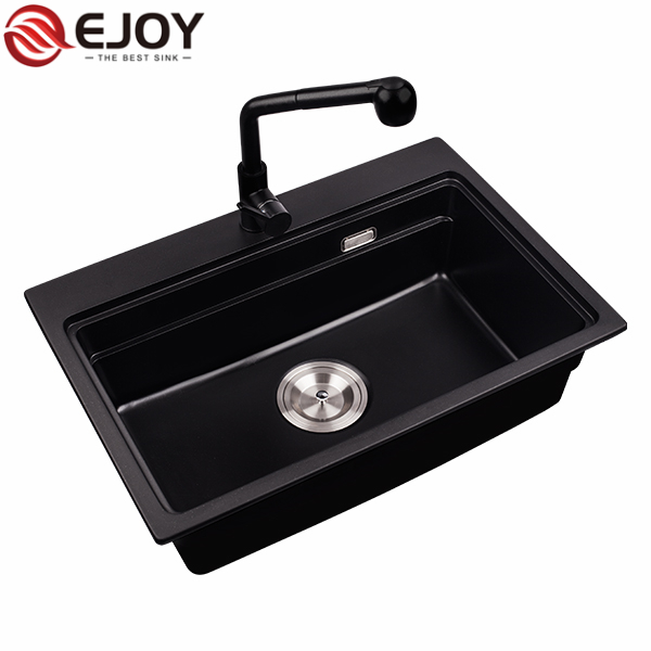 EJOY High Quality quartz composite sink OEM quartz stone sink kitchen NET725