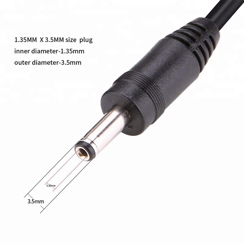 USB 2.0 Male A To DC 3.5mm x 1.35mm Plug DC Power Supply Charge Cable