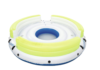 6 persons huge floating island inflatable float for pool party entertainment equipment