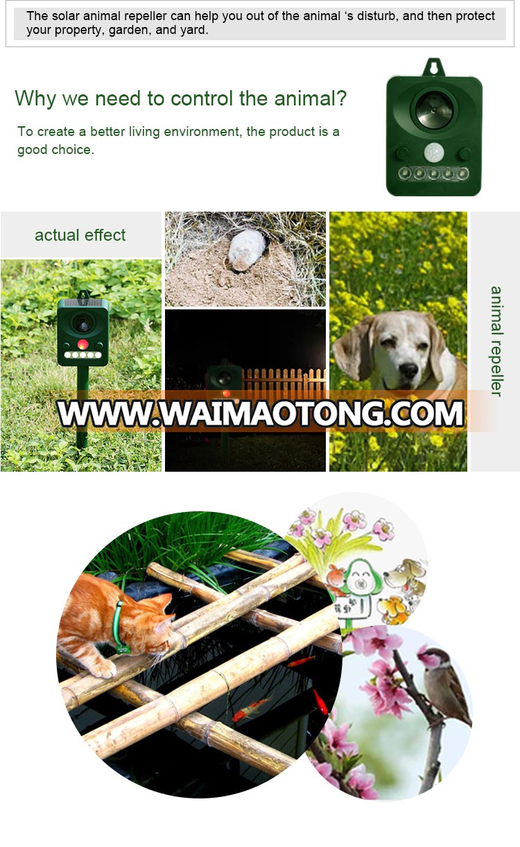 dog repeller with inbuilt solar batter