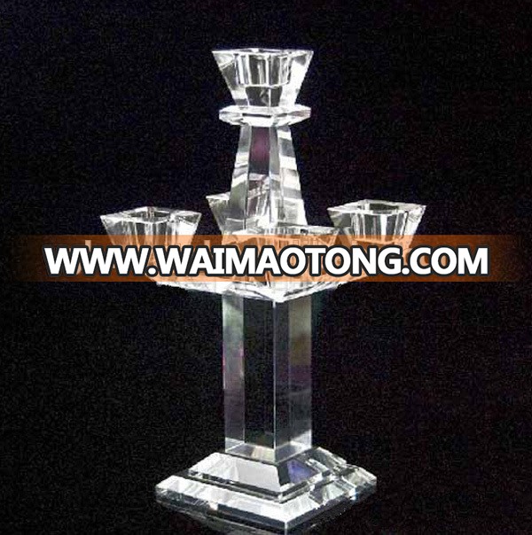 hot sale beautiful luxury crystal candle holder