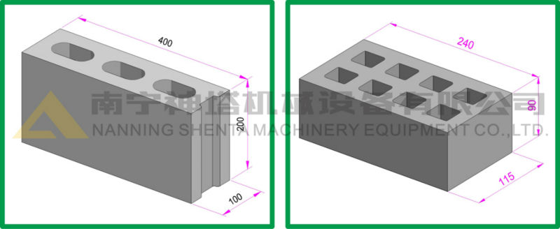 export to Ghana QTJ4-40 concrete brick cement block making machine