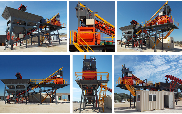 High quality 35m3/h mini ready mix concrete batching plant for sale australia