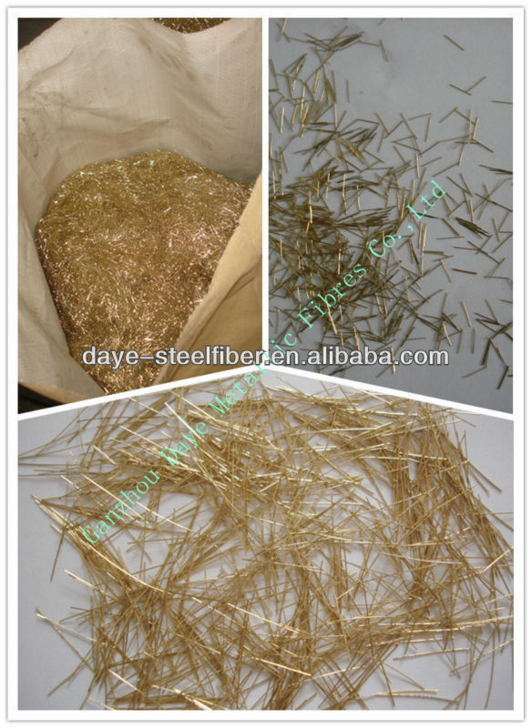 Micro steel fiber 6mm for reactive powder concrete as construction material