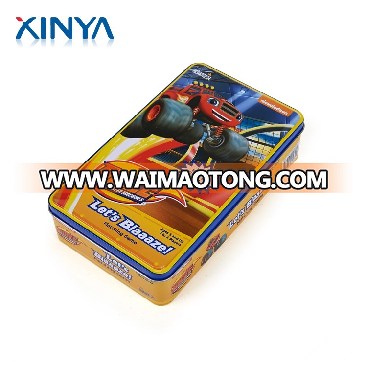 XINYA New Custom Design Printed Playing Cards Packaging Small Tin Box