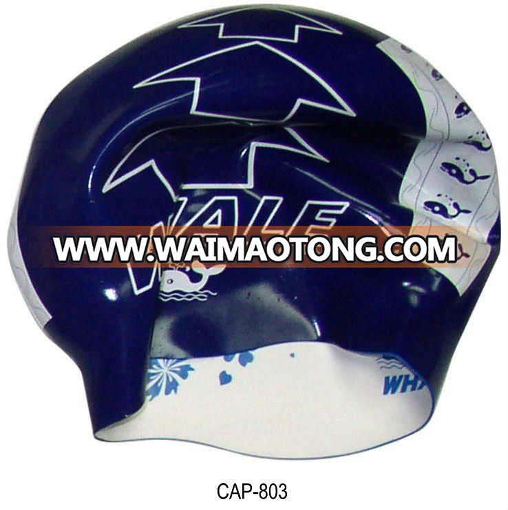 two in one racing silicone swimming caps