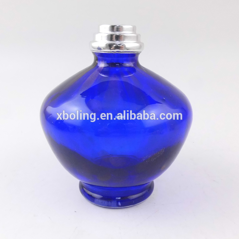 elegant blue decorative craft  pattern aroma essential oil  burner aroma lamp