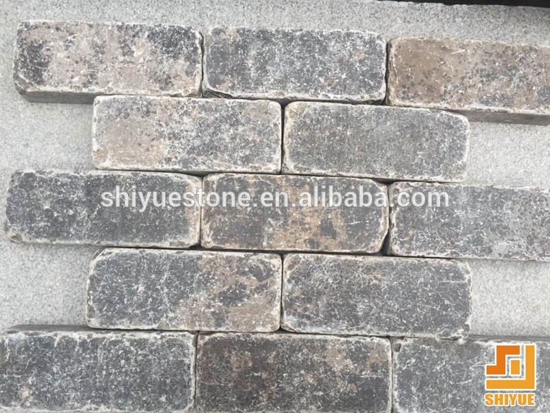 China Coffee Grey Cheap Limestone Cobble Stone limestone brick pavers limestone