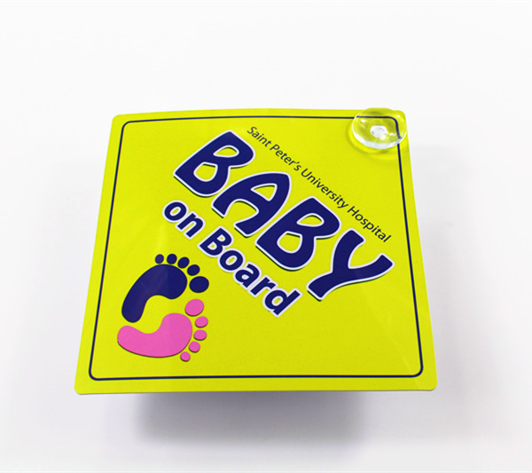 Baby safety products Baby on board suction cup car window sign