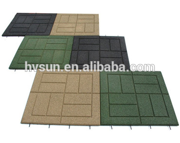 Anti-slip durable red ground mat outdoor EPDM rubber flooring tiles