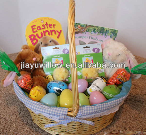 Small round willow easter egg Basket wholesale