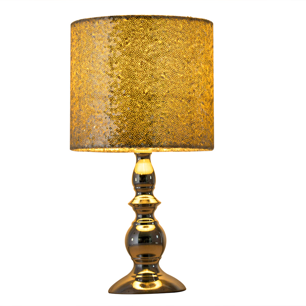 Velvet shade with tassels luxury table lamps