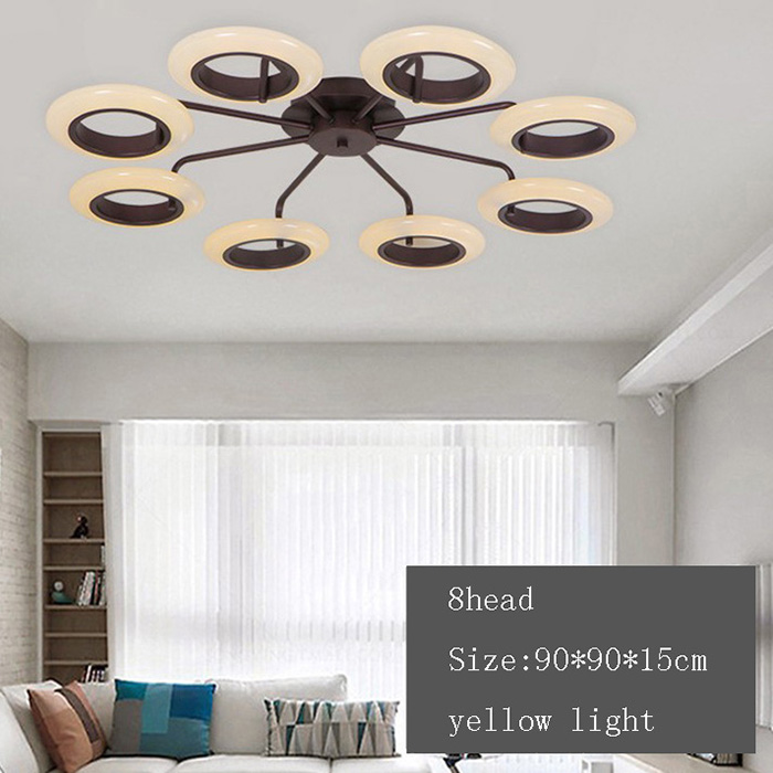 Ceiling Lights Square Rings For Living Room Bedroom Home AC85-265V Modern Led Ceiling Lamp Fixtures lustre plafonnier ACRYLIC