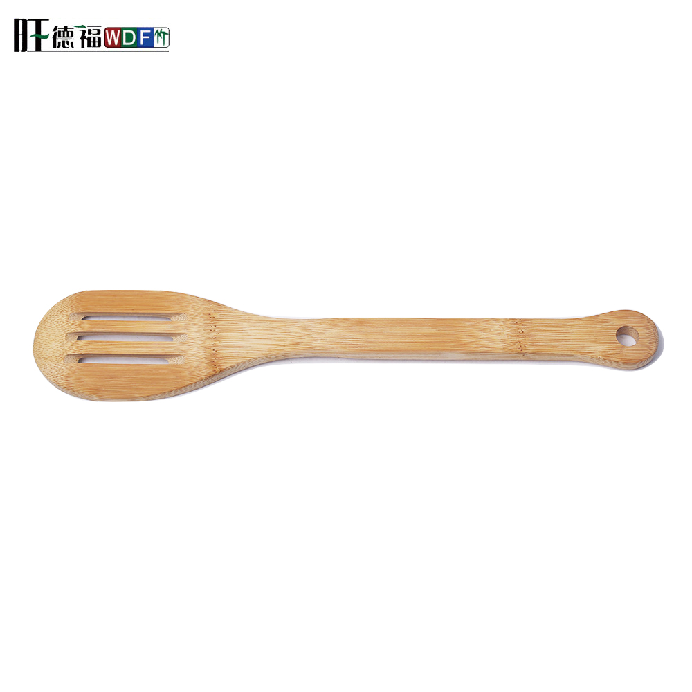 Custom 100% natural perforated bamboo tea coffee spoon