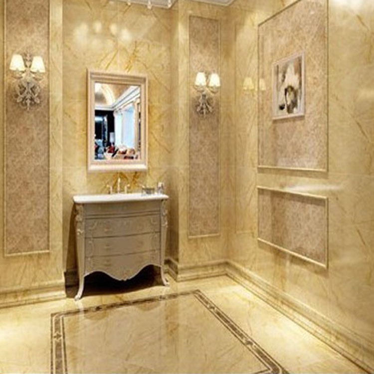 Luxury modern beige indoor polished thickness 16-30mm marble tile