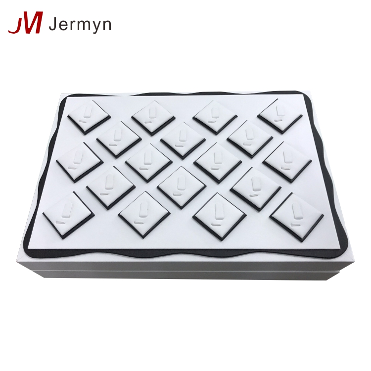 High Quality Multifunction Stackable Velvet Jewelry Tray Ring Jewellery Display