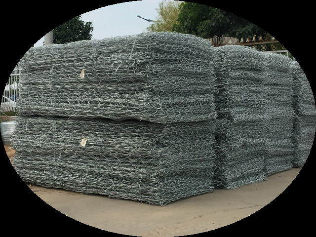 Factory supply plastic coated hexagonal gabion netting woven filled stone