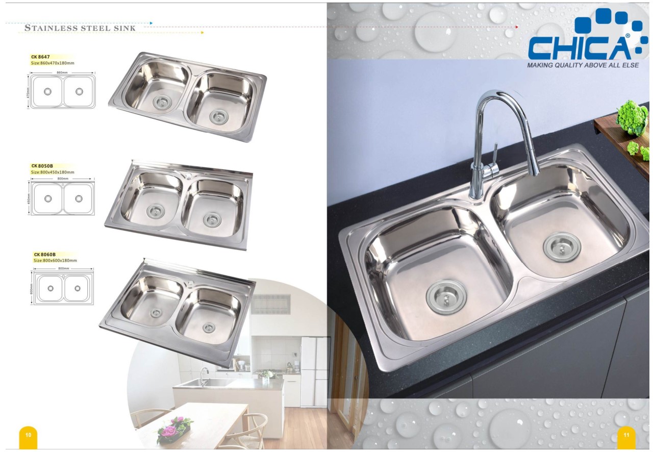 SUS304 Stainless Steel Single Bowl Deep Drawn Pressed Round Topmount Kitchen Sink for House