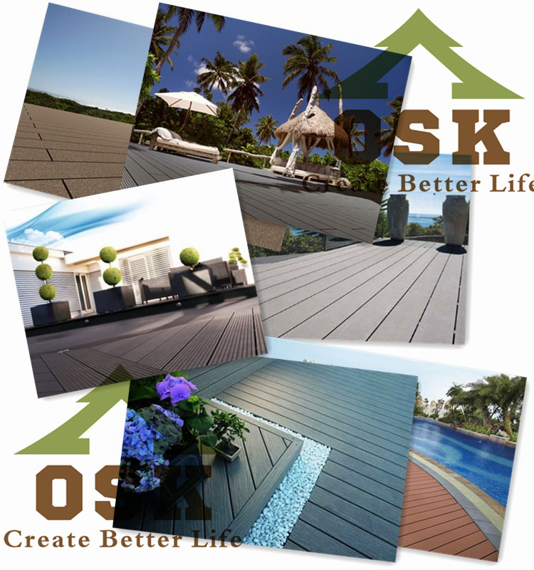 osk high quality wood plastic composite waterproof wpc WALL CLADDING