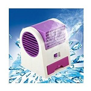 Alytimes Desktop Dual Bladeless Portable Adjustable Angles Scented Air Conditioning Air Cooler USB Electric Mini Fan (Air cool