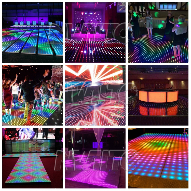 8x8 pixel high quality portable hd video dmx new led dance floor