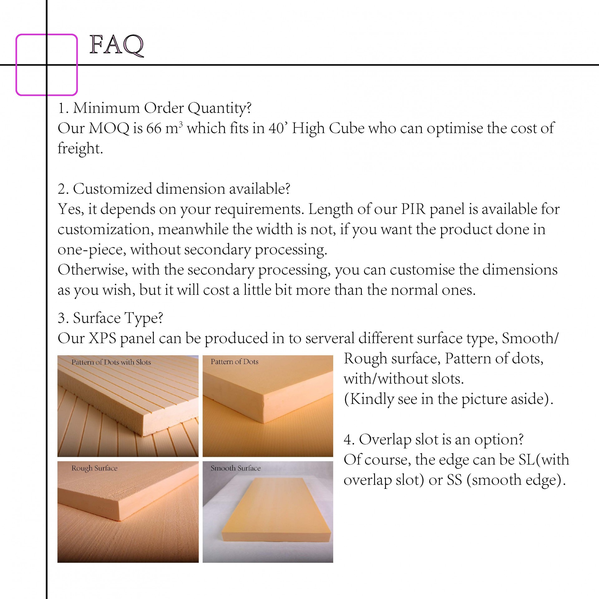 XPS Insulation Board with FM approvals